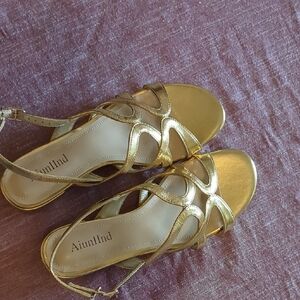 Gold Women's Sandals Greek goddess summer wedding formal event